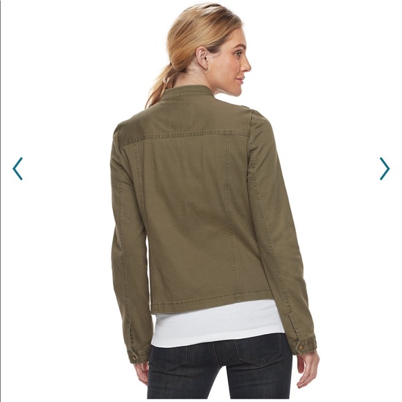 Army green double button military jacket NWT - Picture 3 of 4